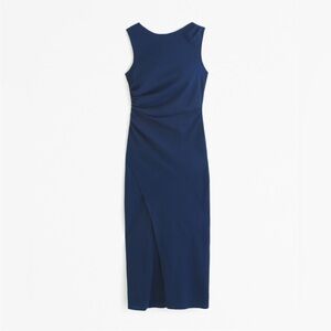 Abercrombie & Fitch Classic Navy Midi Dress